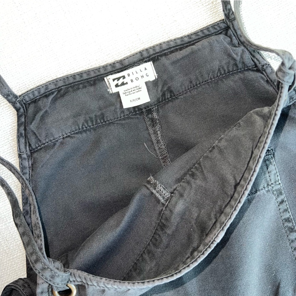 NWT Billabong Wild Pursuit Short Overalls Romper Artsy Boho Soft Vacation Beach - Picture 6 of 8